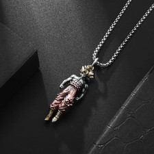 DragonBall Z Goku Super Saiyan Collana - Ciondolo Metallo Hip Hop - Anime Regalo