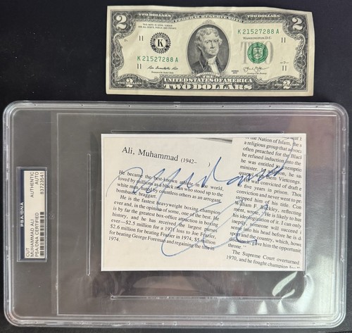 Muhammad ali firmato auto cut - ali,