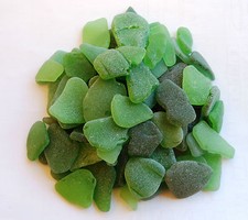 VETRI DI MARE DECORATIVI LEVIGATI SATINATI DAL MARE 500 GR -  DECOUPAGE MOSAICO 