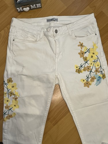 Jeans skinny denim bianco zara - skinny,
