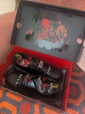 Stivali rari Dr Martens The Lost Boys 1461 in pelle nera taglia 9,5 UK fuori produzione