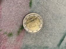 Moneta 2 Euro rara LUSSEMBURGO 2004, Letzebuerg, errore di conio in basso