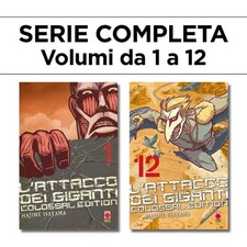 L'Attacco dei Giganti Colossal Edition 1/12 Ristampa Serie Completa Panini