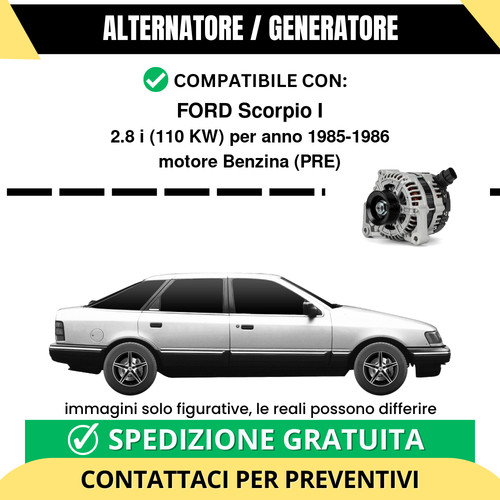 Alternatore ford scorpio - alternatore,
