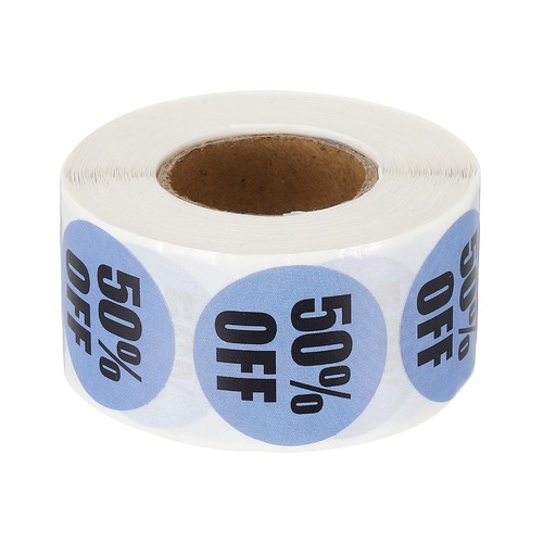 500 pezzi adesivi sconto - pezzi, 50%