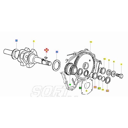 Chiavetta albero motore - , apecar