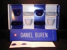 Bianco Blu Daniel Buren Illy Collection 2004 original box signed and numbered