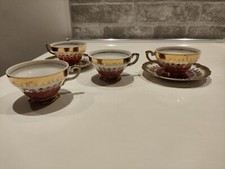 4 tazzine e 2 piattini caffè Bavaria Delia anni 40-50