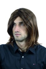 Parrucca uomo lungo braun - lungo, &