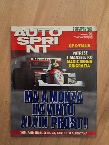 Autosprint 1992 ayrton senna - 1992,