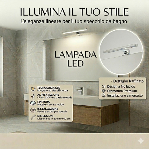 Lampada led specchio per - da,