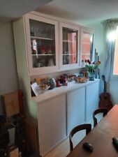 Mobile credenza/vetrina in rovere bianco