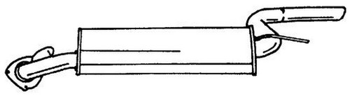 105 silenziatore posteriore - 105, cv