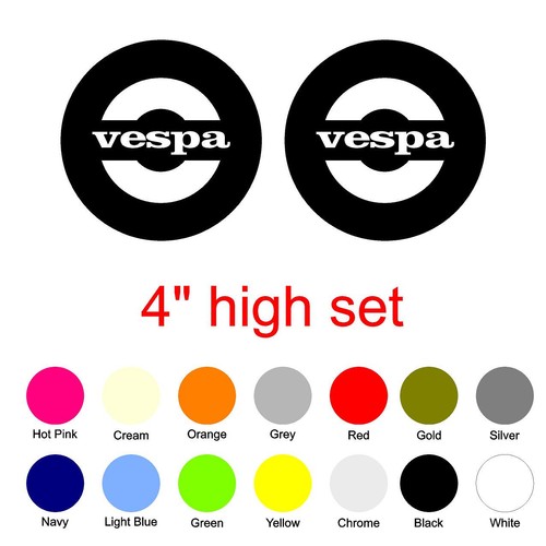 Set adesivi vinile vespa - vespa, 4"