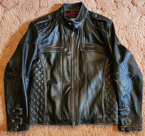 Affliction giacca pelle - affliction,,