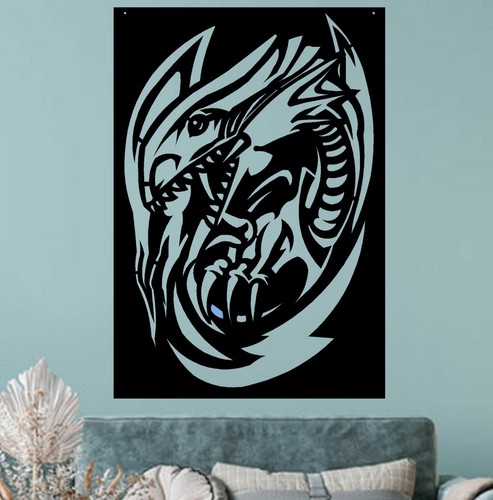 Drago bianco occhi blu