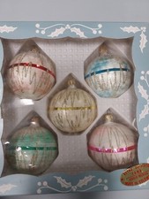 5 palline di Natale vintage