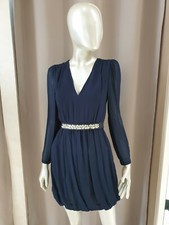 Abito blu in georgette