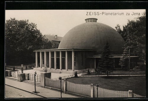 Cartolina jena planetario - jena,,