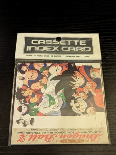 Dragon ball cassetta indice - ball, z