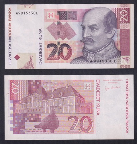 Banconota croazia kuna 2001 - croazia,