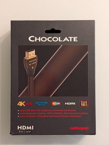 Audioquest chocolate hdmi - audioquest, 5m