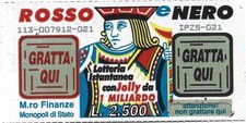 GRATTA E VINCI ROSSO E NERO