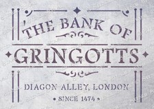 Hogwarts Gringott Bank STENCIL
