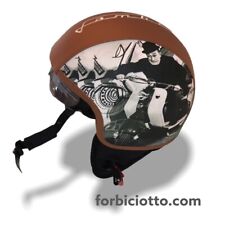 Casco vintage in pelle