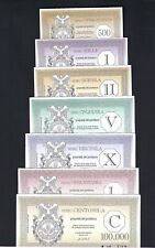 SERIE COMPLETA BANCONOTE