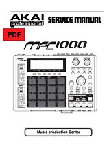 Akai MPC 1000 Service Manual with Electronic Schematics