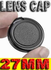 LENS CAP COVER 27MM TAPPO COPRI OBIETTIVO SNAP-ON PER NIKON CANON SONY SIGMA 