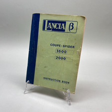 LANCIA BETA COUPE SPIDER 1600 2000 LIBRETTO USO MANUTENZIONE LINGUA INGLESE 1976