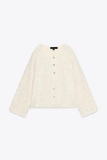 ZARA SEQUIN KNIT CARDIGAN BOAT