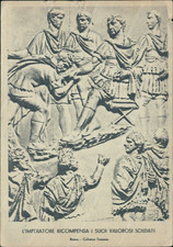 ae837   franchigia militare l'imperatore ricompensa i suoi valorosi soldati