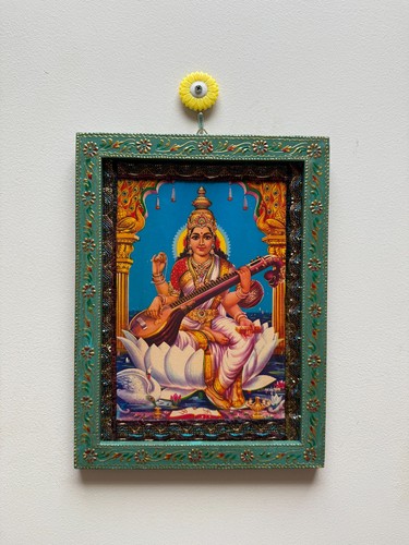 Quadro vintage dea saraswati - quadro,