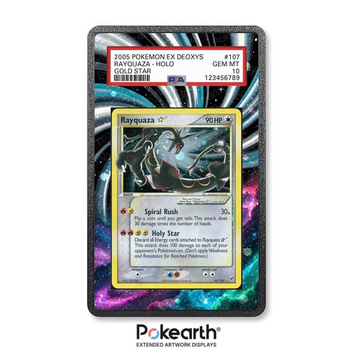 Rayquaza gold star 107 - rayquaza,