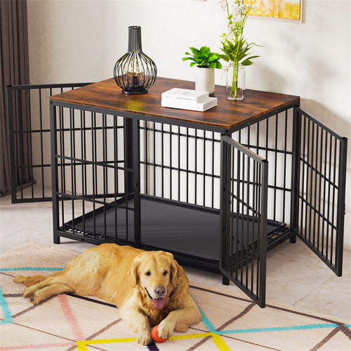 Gabbia per cani legno - in,