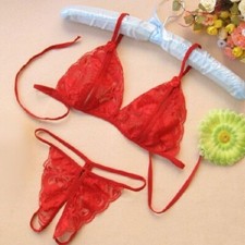Sheer Lace Bra Bikini