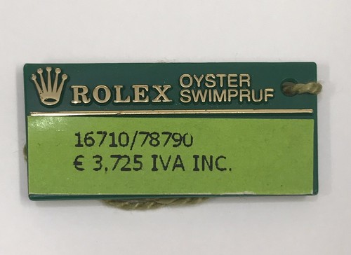 Rolex green tag oyster - tag,