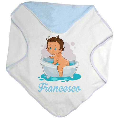 Accappatoio triangolo neonato