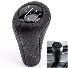 per BMW E46 E60 E90 X5 PELLE TRAFORATA 6 MARCE POMELLO LEVA DEL CAMBIO MANOPOLA