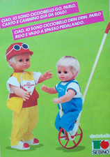 Pubblicità Advertising Italian Clipping 1984 CICCIOBELLO GO E DRIN DRIN SEBINO.