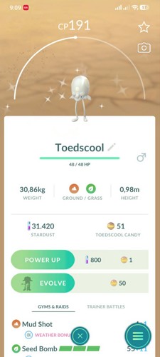 Shiny toedscool p t c - ✨shiny,