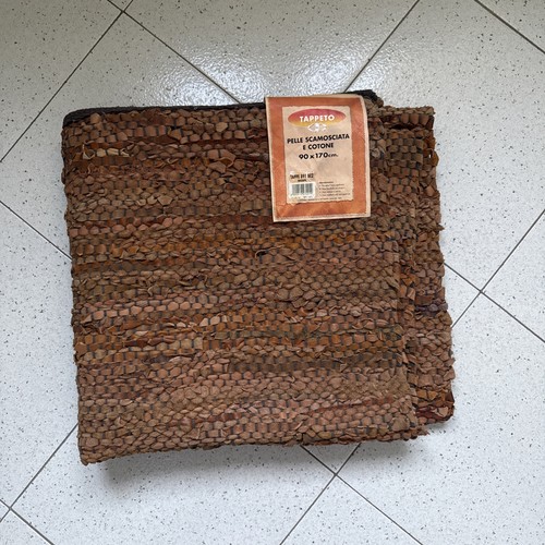 Tappeto pelle scamosciata - pelle,
