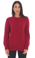 WOMENS WAVY CUT CREW NECK
