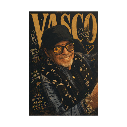 Poster 70x100 vasco - 70x100, rossi