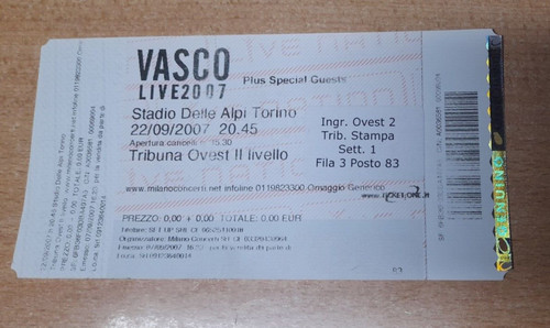 Vasco rossi live 2007 stadio - rossi,