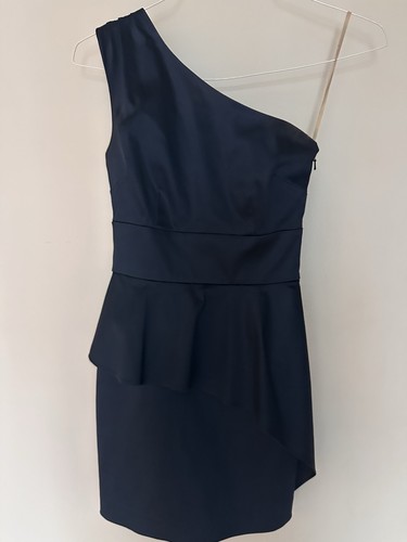 Abito guess monospalla blu - abito,