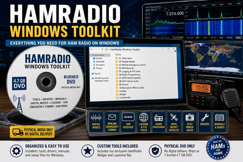 Ham radio windows - toolkit, dvd